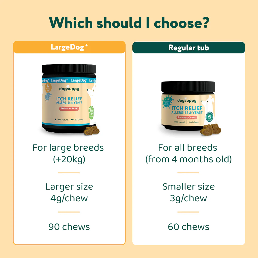 LargeDog⁺ Itch Relief Probiotics Forte 🌿 100% natural 🫙 90 soft chews - Image 5